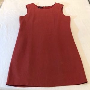 Lafayette 148 dress red brick/ rust size 12 P